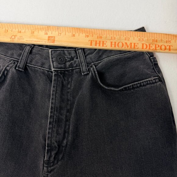 BDG Urban Outfitters Mom Jeans W27 Black Gray High Rise Tapered 100% Cotton - Picture 8 of 13